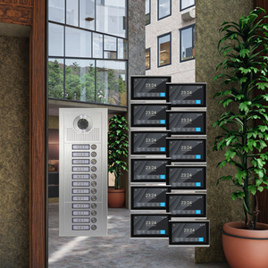 12 वीडियो डोर फोन के लिए 12 बटन के साथ 10 इंच मल्टी अअपार्टमेंट्स आईप वीडियो इंटरकॉम - Product Image 1