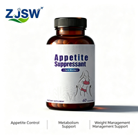 Pilules de contrôle du poids naturelles en stock, prêtes pour la marque privée OEM, compléments alimentaires pour supprimer l'appétit, capsules amincissantes pour une perte de poids rapide