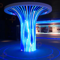 Pantalla LED Flexible de Pared de Video Curva de Módulo Suave P1.53 P2 P3 P4mm de Instalación Fija a Precio de Fábrica, Pantalla HD Interior