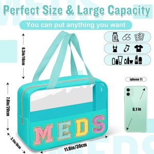 Bolsa de Cosméticos <span class=keywords><strong>Transparente</strong></span>, Bolsas de PVC Impermeables, Bolso de Mano, Neceser de <span class=keywords><strong>Maquillaje</strong></span>, Maletas, Bolsa de Viaje para Mujer - Product Image 4