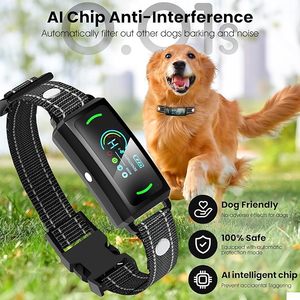 <span class=keywords><strong>Collar</strong></span> de choque recargable para perros, 8 modos de seguridad, pitido, vibración estática, IP67, impermeable, <span class=keywords><strong>collar</strong></span> de entrenamiento humano con linterna para perros - Product Image 3