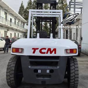 Montacargas TCM FD100Z8 de 10 toneladas, montacargas usado de Japón, 10 toneladas, motor Isuzu 6BG1, máquina usada, montacargas a gasolina, 4000 mm, 10000 kg - Product Image 5