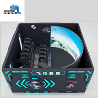 Cinéma Dôme Volant 7D Théâtre 360 Degrés Rotation Écran Dôme Simulateur de Vol Cinéma VR 5D 9D 12D avec Sièges Dynamiques