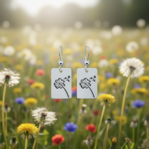 Orecchini Pendenti E2848 in Oro Bianco con Motivo Vegetale, Design Minimalista, Gioielli Raffinati da Donna per Uso Quotidiano - Product Image 2