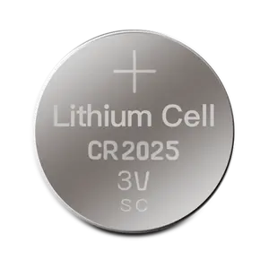 Baterai lithium CR2025 3V stok tersedia baterai sel kancing CR 2016 2032 2025 1620