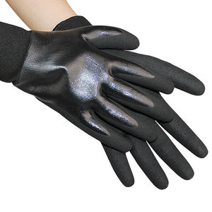 SIZA tamamen nitril daldırma su geçirmez siyah kış eldiven polar astar ile termal sıcak koruyucu eldiven dış mekan kullanımı için - Product Image 5