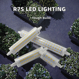 Boîtier en aluminium pour éclairage intérieur extérieur Dimmable IP64 Étanche <span class=keywords><strong>LED</strong></span> <span class=keywords><strong>R7s</strong></span> 2835SMD Puces 78mm 118mm 135mm <span class=keywords><strong>189mm</strong></span> Tailles Alimentation CA - Product Image 2
