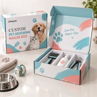 Boîte d'expédition personnalisée en carton ondulé E pour le toilettage des animaux, emballage en papier imprimé