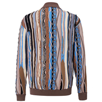 Pulls en coton jacquard personnalisés avec logo et rayures, conception OEM/ODM 2026, pull personnalisé pour homme