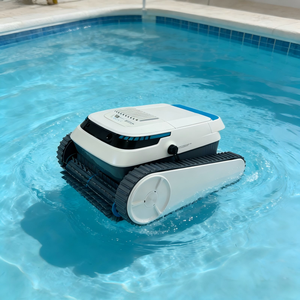 Robot Limpiador de Piscinas Automático de Alta Eficiencia, <span class=keywords><strong>Filtro</strong></span> de Fácil Mantenimiento para Piscinas Elevadas y Enterradas, Tipo Cubierta - Product Image 1