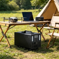 Station d'alimentation portable 3500W avec panneau solaire, batterie au lithium LifePO4, alimentation de secours, stockage d'énergie d'urgence en extérieur