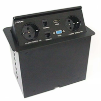 Enchufe Inteligente de Mesa con Estándar de Enchufe para EE. UU./UE/AU, Toma de Corriente Retráctil Oculta de Aluminio, Enchufe Emergente para Oficina y Sala de Conferencias