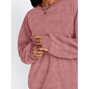 Moda 2024 otoño moda reina mujer sudaderas de seda de gran tamaño con capucha manga larga pulóver suéteres XS tamaño trajes ropa - Product Image 4