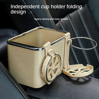 Boîte à mouchoirs de rangement pour porte-gobelet automatique multifonctionnel universel personnalisé boîte de rangement pour accoudoir de voiture