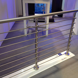 Balustrade en acier inoxydable 304, barre solide, <span class=keywords><strong>garde</strong></span>-<span class=keywords><strong>corps</strong></span> et main courante en bois - Product Image 6