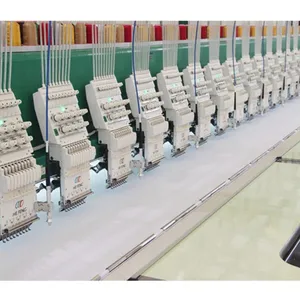 Machine à broder multi-têtes plate personnalisée à plusieurs aiguilles de marque à vendre