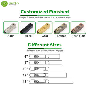 กลอนประตูดีไซน์เรียบง่าย สแตนเลส สลักล็อคประตูบานเลื่อนอัตโนมัติ - Product Image 3