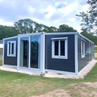 Villa préfabriquée de luxe moderne prête à l'emploi de 20 pieds ou 40 pieds, maison conteneur isolée, portable et extensible, 2, 3, 4 ou 5 chambres, mini-maison mobile