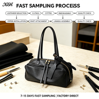 Sac bowling XISHANG en cuir de vachette pour femme, grande capacité, sac à bandoulière, style Boston, sac sous le bras, décontracté et tendance, vente en gros