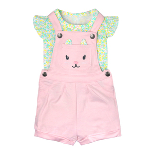 Ensemble de vêtements pour bébés, salopette pour garçons et filles, T-Shirt à manches courtes + pantalon à bretelles, en tissu de coton, vente en gros, été, 2020 - Product Image 2