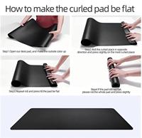 Nouveauté Tapis de bureau double face 90*40cm en cuir PU antidérapant, imperméable, pour ordinateur portable et écriture