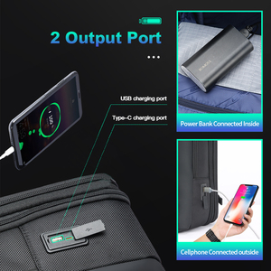 Bopai Nylon Large Expandable Usb Charging Office Men Anti Theft Multifunction <strong>Notebook</strong> 15.6 Inch Laptop Travel Business Backpack - Product Image 5