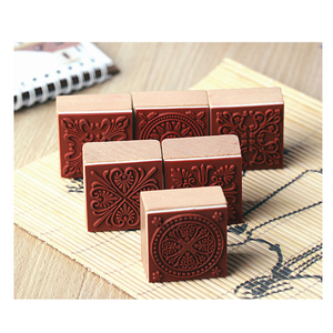 Tự Làm Nhiều Loại Vintage Ren Hoa Mẫu Vuông Bằng Gỗ Cao Su Lnk <span class=keywords><strong>Stamp</strong></span> - Product Image 6