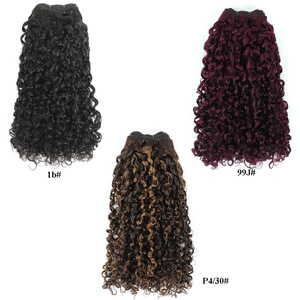 Extensions de <span class=keywords><strong>cheveux</strong></span> naturels vierges bruts DD Pixie Curl Bundles, 12A Super Double Drawn, 16 pouces, boucles courtes, <span class=keywords><strong>cheveux</strong></span> naturels, un seul donneur - Product Image 3