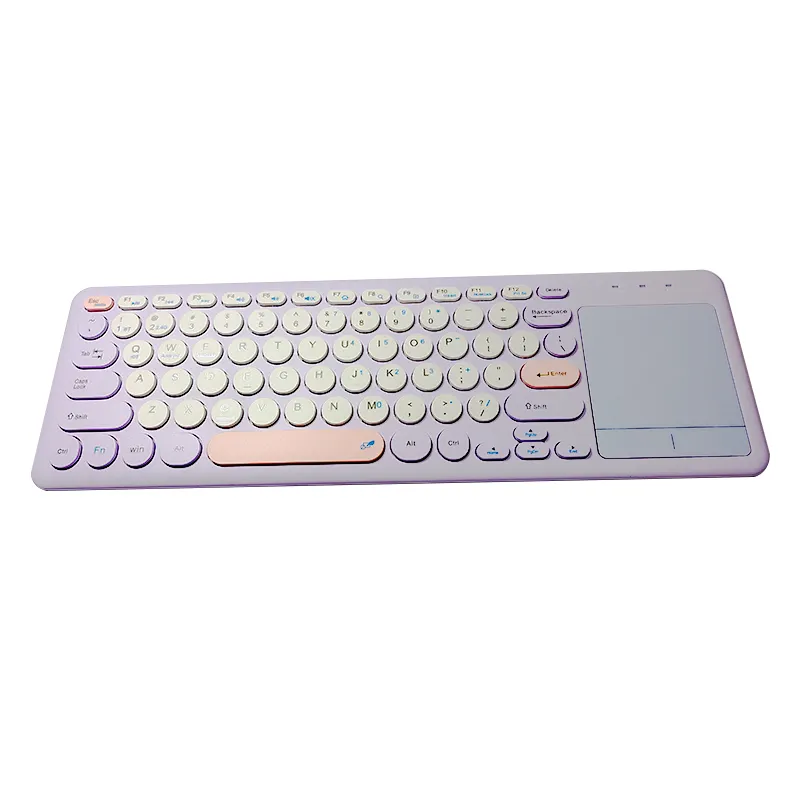 Mixed Color Wireless Bluetooth Dual-mode Keyboard Portable Thin with Touchpad Mouse Keyboard Business for Desktop Laptop