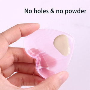 พัฟแต่งหน้าซิลิโคนใสรูปหัวใจ สำหรับรองพื้นบีบีครีม JIY OEM Air Cushion Jelly Cosmetic Foundation - Product Image 3