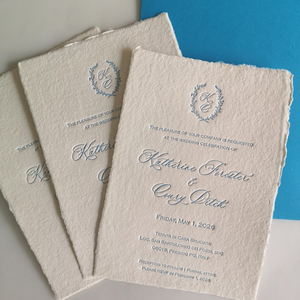 Tarjeta <span class=keywords><strong>de</strong></span> Invitación <span class=keywords><strong>de</strong></span> Boda Elegante y Sencilla Personalizada, Impresión Tipográfica Refinada para Ceremonia <span class=keywords><strong>de</strong></span> Matrimonio Moderna, Fiesta, Recepción, Evento Especial - Product Image 2