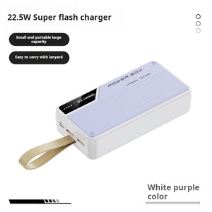 Sạc dự phòng dung lượng cao 30000mAh giá rẻ, cổng Type-C, sạc di động 10W, cổng Micro USB, dùng ngoài trời, kiểu dáng thời trang, hộp giấy USB - Product Image 6