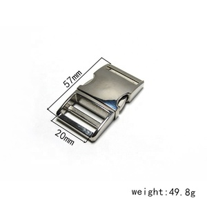 Custom Color Modern Simple <strong>Dog</strong> Collar Accessories Set Pet <strong>Leash</strong> Harness Hardware Quick Side Release Metal Buckle 25mm Zinc Alloy - Product Image 3