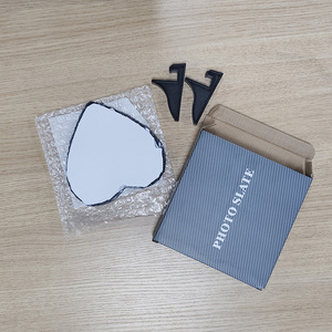 Pinturas de <span class=keywords><strong>pizarra</strong></span> en forma de corazón Topjlh, espacios en blanco de sublimación, decoración DIY, regalos románticos, decoraciones para el hogar y el dormitorio, regalos - Product Image 5