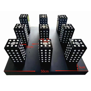 9 3D ma trận <span class=keywords><strong>pixel</strong></span> Ngô dẫn đèn màu xanh lá cây/đỏ/xanh phát ra bức màn đèn tường Nhôm đèn nền cho công viên chủ đề - Product Image 1