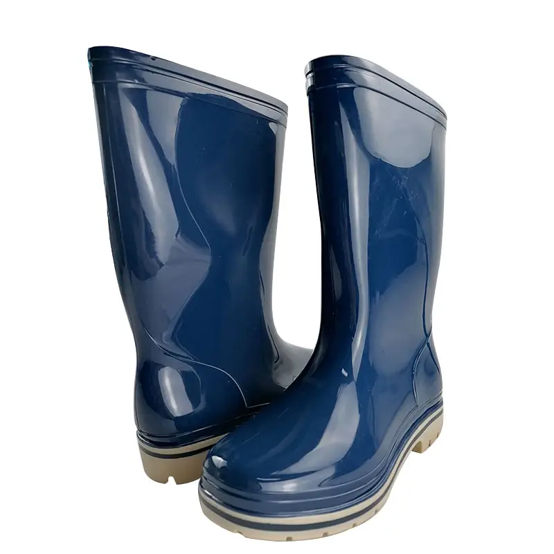 New Boot Blue Fashion New Color Waterproof PVC Rain Boots Outdoor