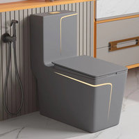 WC monobloc en céramique de style moderne et épuré, écologique, désodorisant, à siphon, pour salle de bain