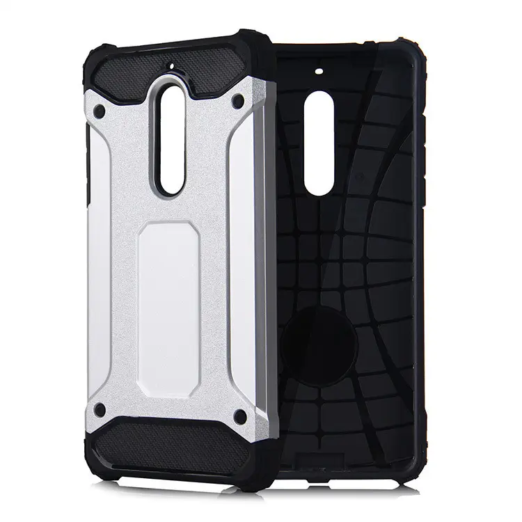 Shockproof Super Armor 2 In 1 Tpu Pc Hybrid Rugged Case For Nokia 5 Back Cover