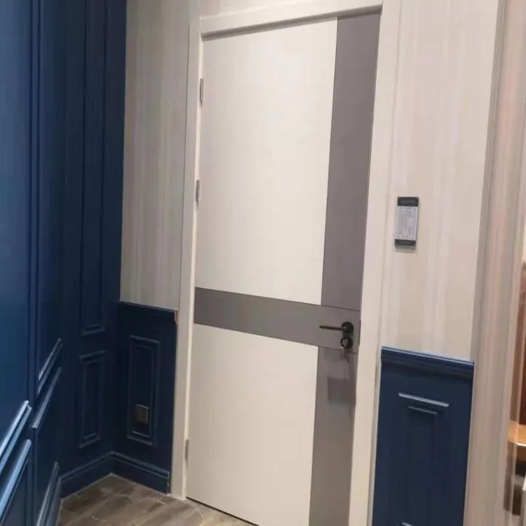 Foshan Factory-puerta de habitación de madera, diseño de PVC, MDF HDF, Interior de apartamento, en venta