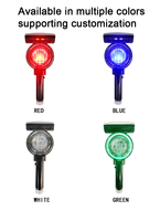 10 Balises de signalisation solaires à LED pour allées, haute intensité, réflecteurs prismatiques, indice IP66, fonctionnant à piles sèches