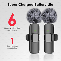 Microphone Lavalier Sans Fil Professionnel 2025 pour iPhone 17 Pro Max iPad Android, Anti-Bruit et Enregistrement Sonore Cristal