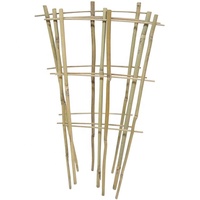 Trepador de Bambú Natural de 18 Pulgadas de Alto, de 3 Niveles con 2 Escaleras para Plantas Trepadoras, Ecológico, Valla de Control de Multitudes para Uso Agrícola y Deportivo