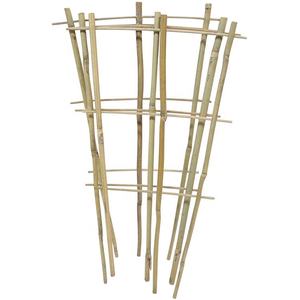 Treillis en <span class=keywords><strong>bambou</strong></span> naturel de 18 pouces de haut à 3 niveaux combiné à 2 échelles pour plantes grimpantes pour clôtures agricoles et sportives - Product Image 4