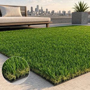 <span class=keywords><strong>Gazon</strong></span> artificiel extérieur imperméable personnalisé pour jardin, <span class=keywords><strong>tapis</strong></span> <span class=keywords><strong>vert</strong></span> <span class=keywords><strong>imitation</strong></span> naturelle - Product Image 1