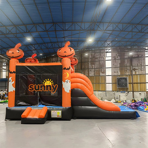 Château gonflable commercial à double allée, combo Halloween, à <span class=keywords><strong>vendre</strong></span> - Product Image 2