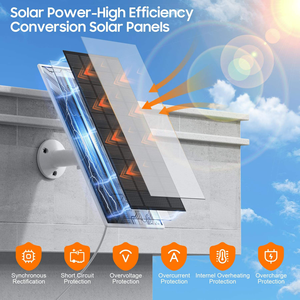3w 5v 4Ah <strong>Solar</strong> Panel with Bracket and Battery for the Google <strong>Solar</strong> Camera <strong>Charing</strong> with 4m Long Cable Google 4 Pin Connector - Product Image 4