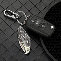 Couteau pliant de poche Eagle imprimé en 3D multifonctionnel de survie en milieu sauvage Couteau miniature en acier inoxydable pour l'extérieur