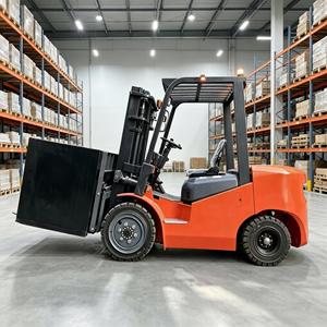 Chariot élévateur électrique robuste à charge lourde, capacité 3000 kg, châssis en fer, batterie au plomb-acide, pneus pleins pour conditions d'intensité élevée - Product Image 1