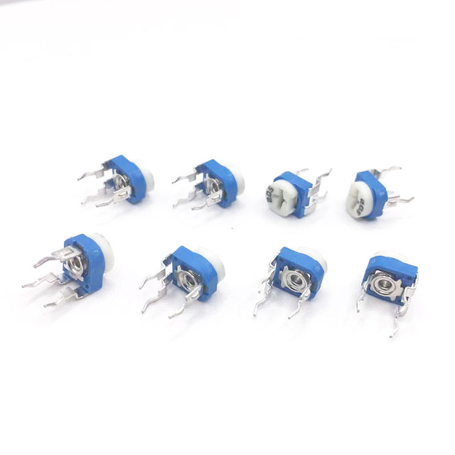 RM065 Blue White Trimmer Potentiometers Semi Fixed Variable Resistors 1K 2K 5K 10K 50K 100K 250K 1M 2M Trimpots