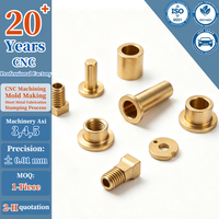 Rondelle plate filetée en laiton pour bride de boulon |   Composants de machines sur mesure usinés CNC et fabriqués par électroérosion à faible friction (OEM)